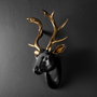 Wallity Bust of Deer - 5 Oro y Negro